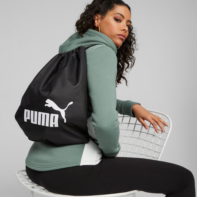 PUMA Phase Unsex Black Gym Sack - Image 2